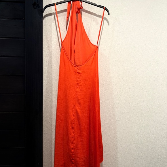 BCBGMaxAzria Vibrant Orange Backless Dress - Picture 3 of 6